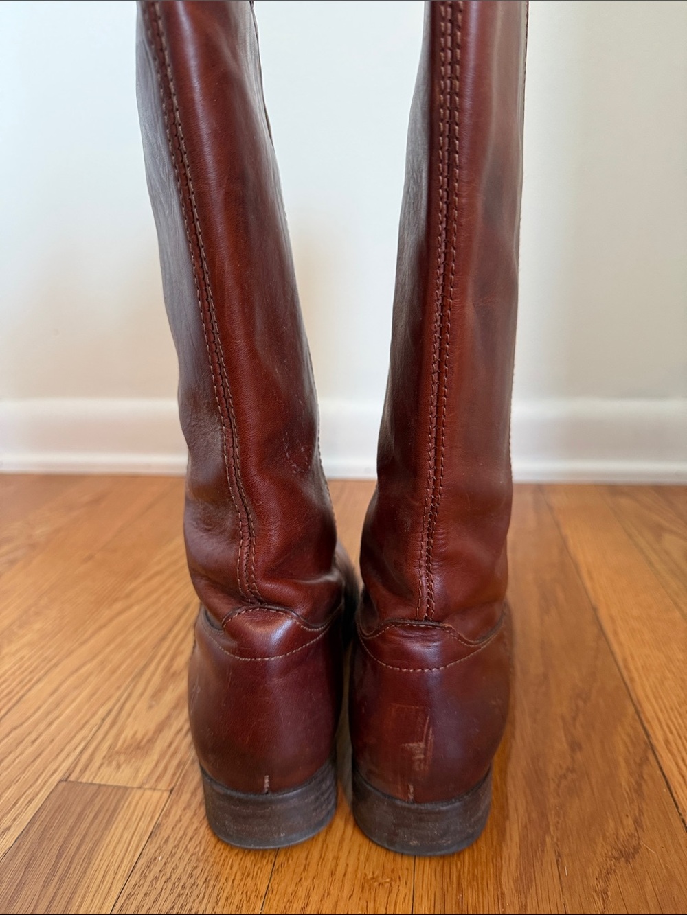 Frye Brown Leather Riding Boots - Picture 8 of 11